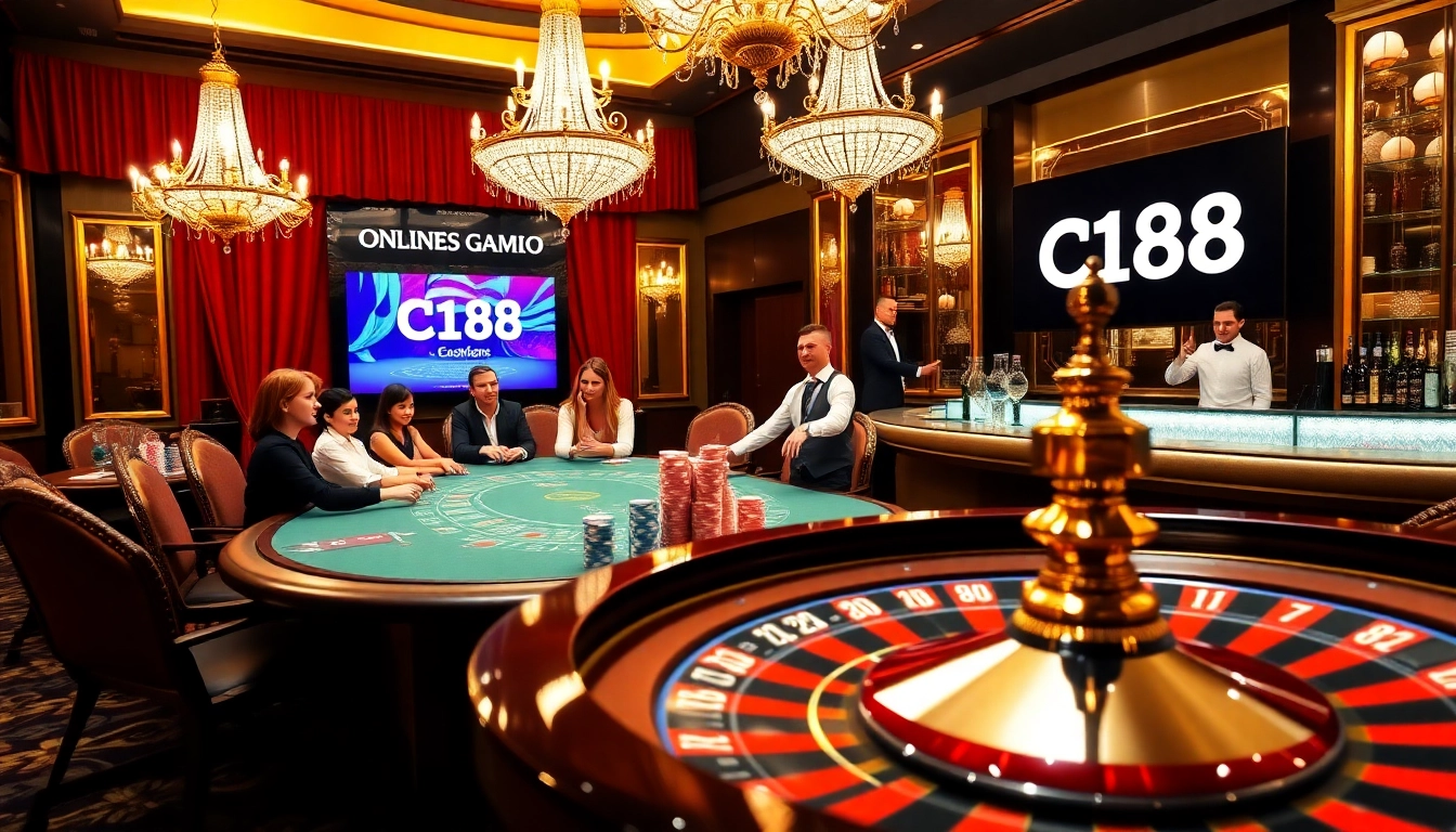 C168 offers a thrilling experience at a stylish casino poker table.