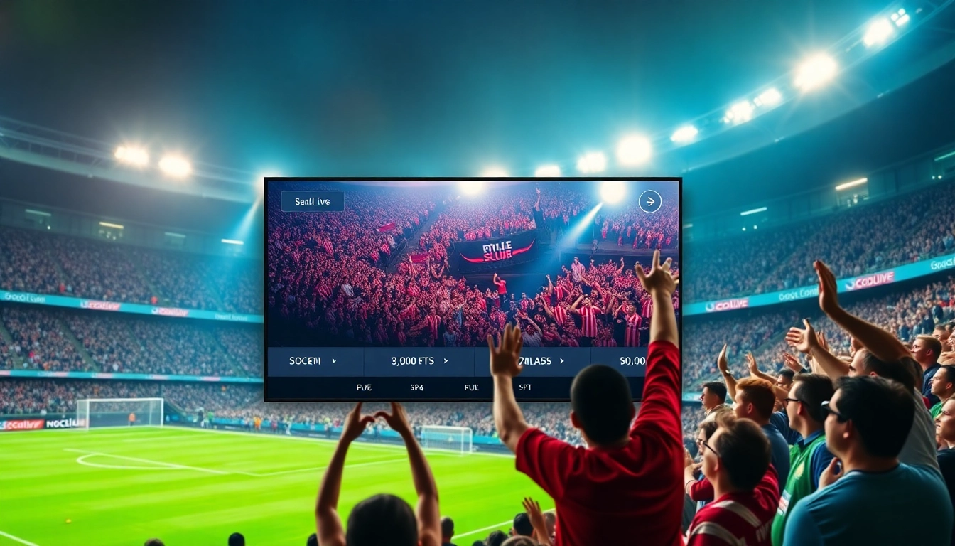 Socolive streaming live soccer match with enthusiastic fans and vibrant dynamics.